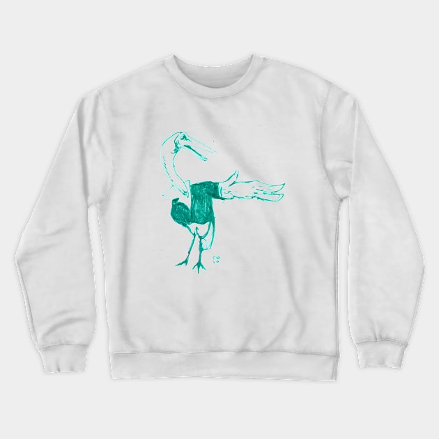 Stork Crewneck Sweatshirt by CoolCharacters